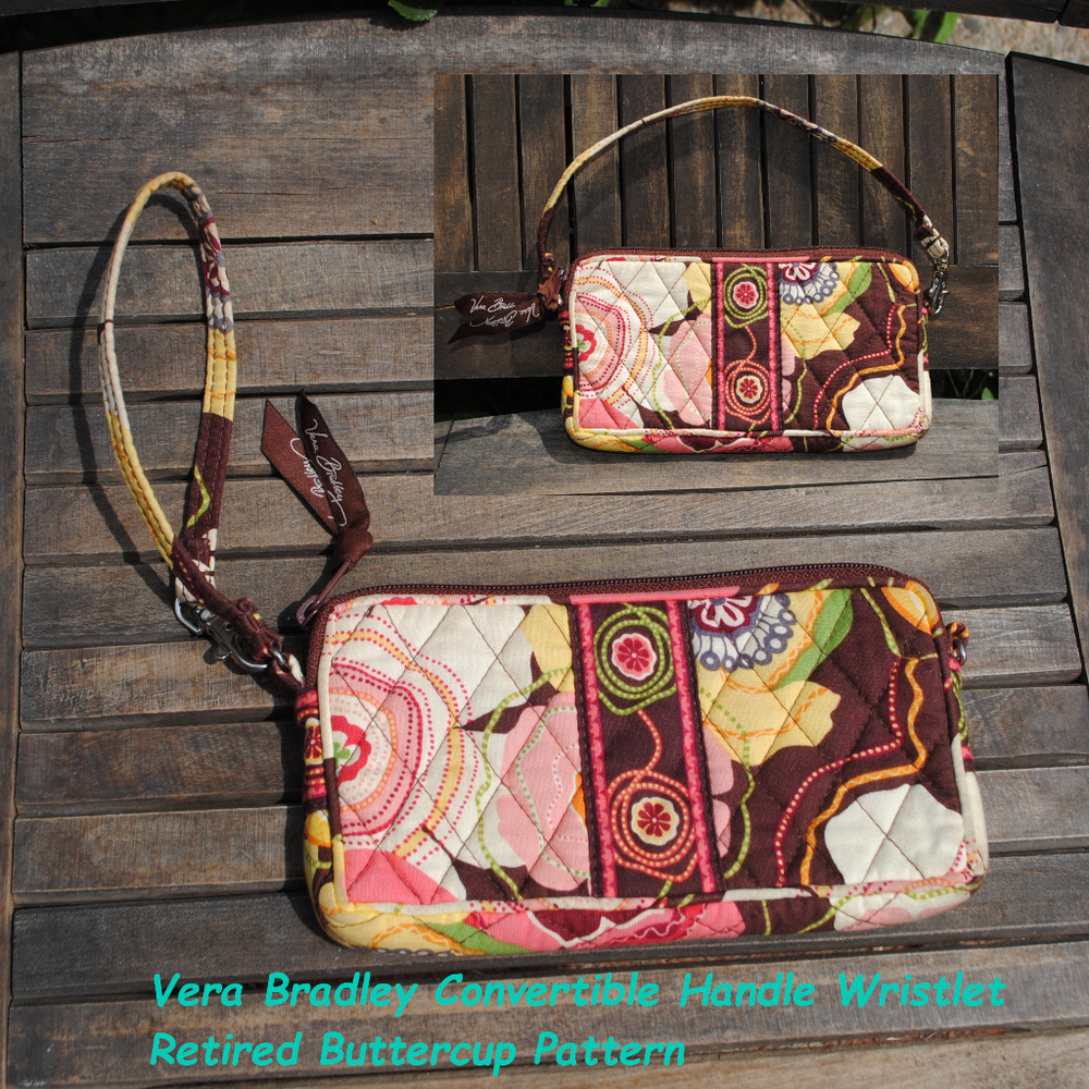 VERA BRADLEY Buttercup Convertible Strap Wristlet